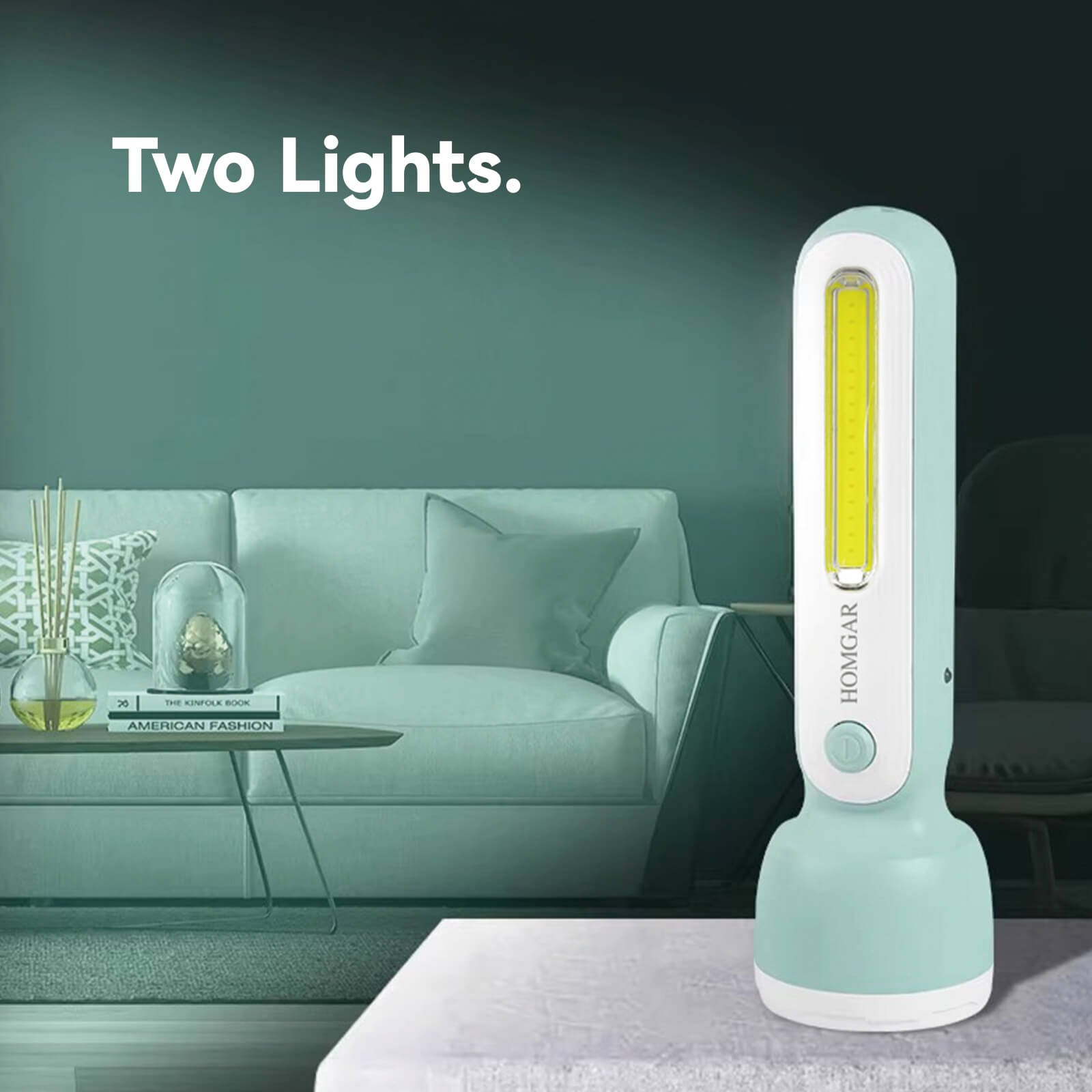 BALDR Rechargeable LED Torch, Lamp, Perfect for Indoor and Outdoor Use