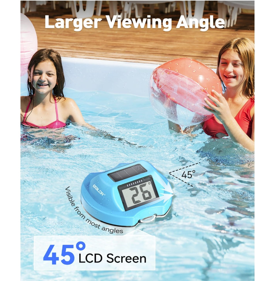 BALDR Pool Thermometer Floating Easy Read(Blue)