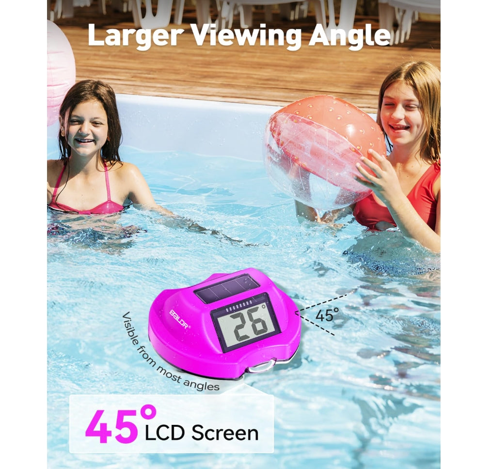 BALDR Pool Thermometer Floating Easy Read(Purple)