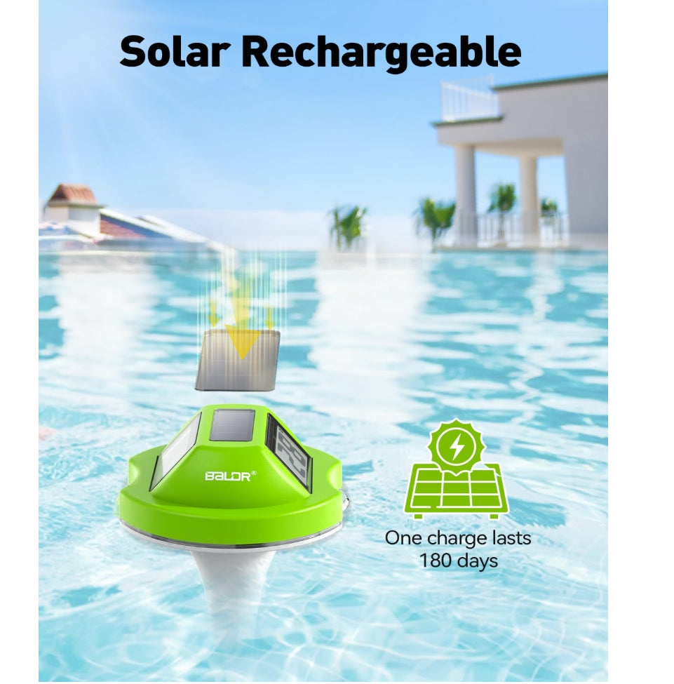 BALDR Pool Thermometer Floating Easy Read (Green)