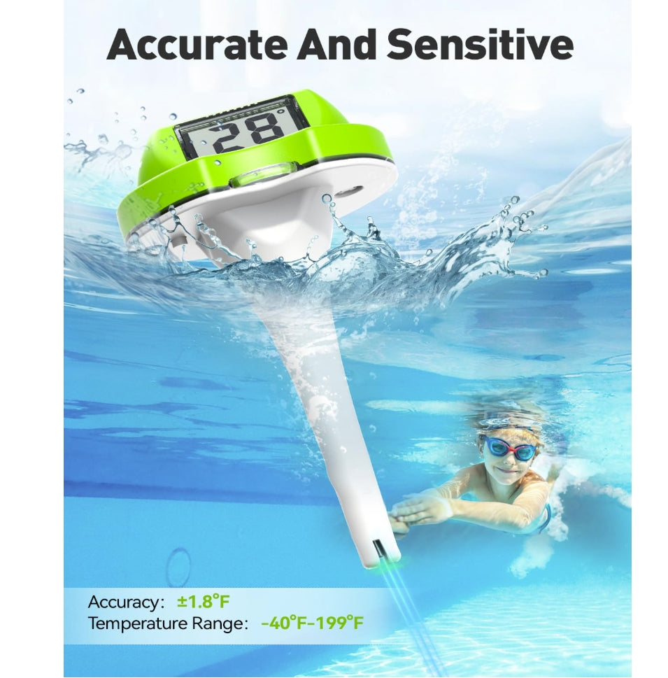 BALDR Pool Thermometer Floating Easy Read (Green)