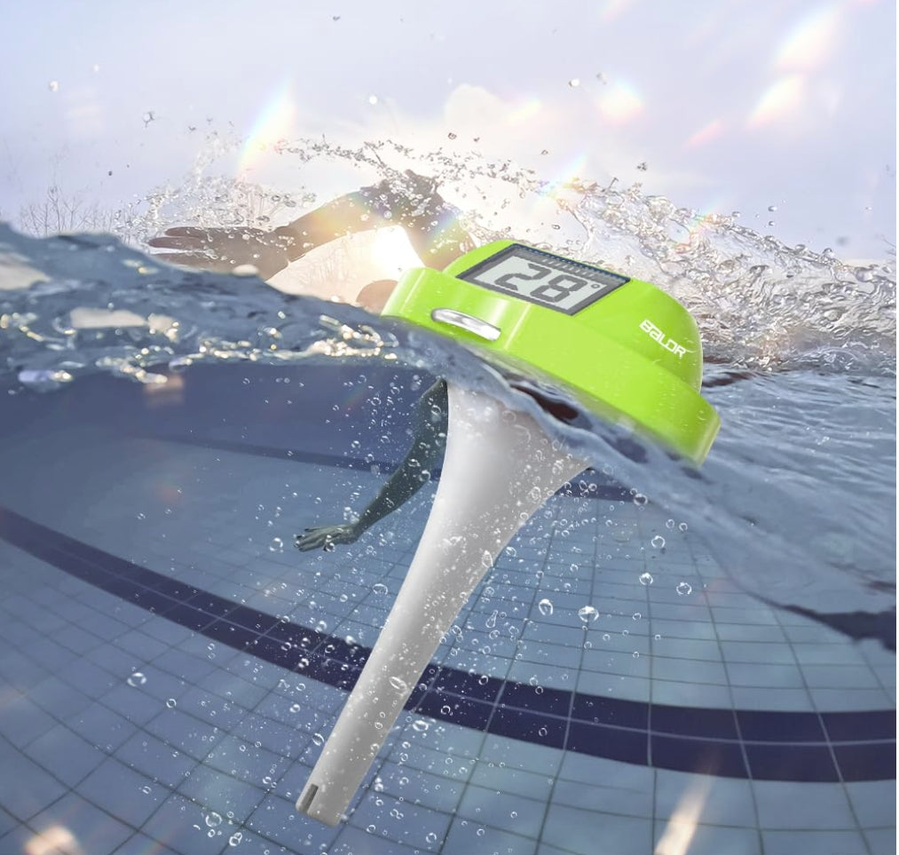 BALDR Pool Thermometer Floating Easy Read (Green)