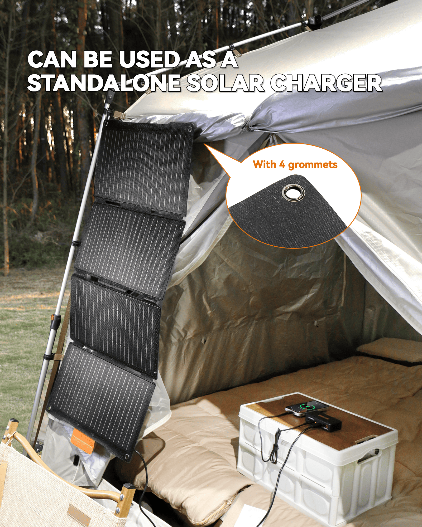 BALDR Solar Generator, 300W Portable Power Station with 60W Solar Panel, for Camping, Emergency Backup