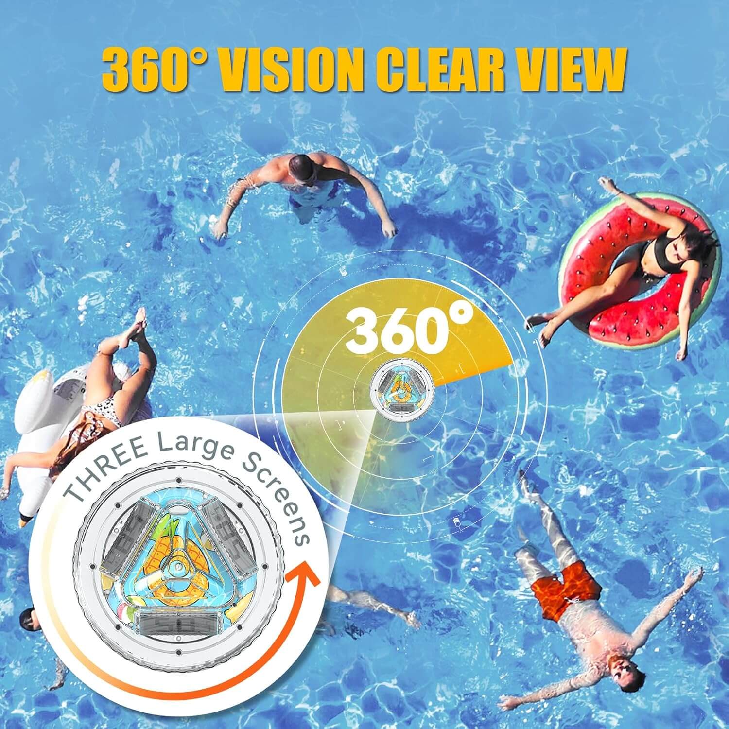 BaldrTherm Wireless Pool Thermometer with 360° LCD Display, Remote Monitoring via App(2 Pack)