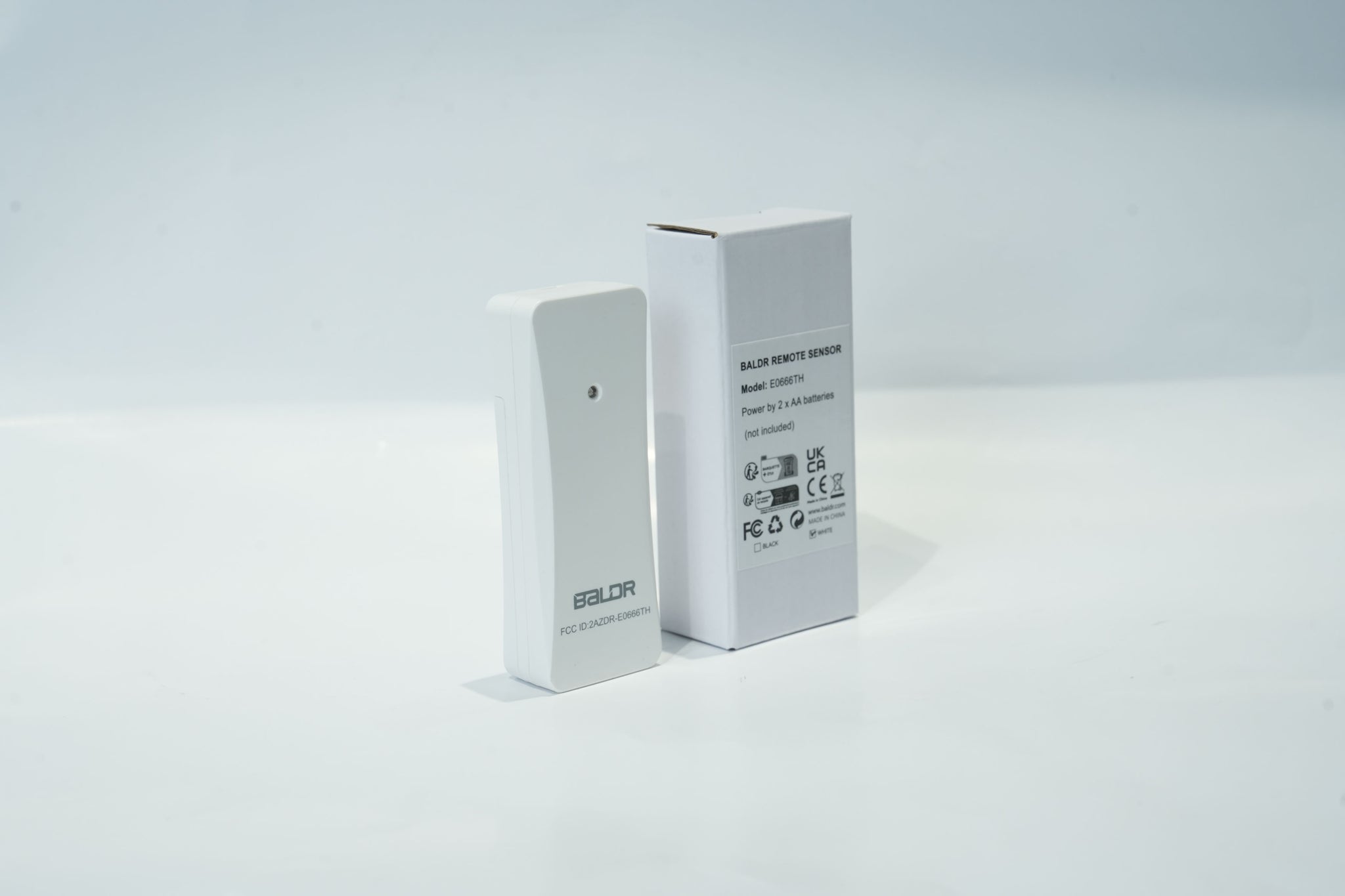 BALDR Wireless Temperature & Humidity Sensor for Weather Stations - Shelf Standing or Wall Hanging - Black (One Sensor Only, Battery Not Included)