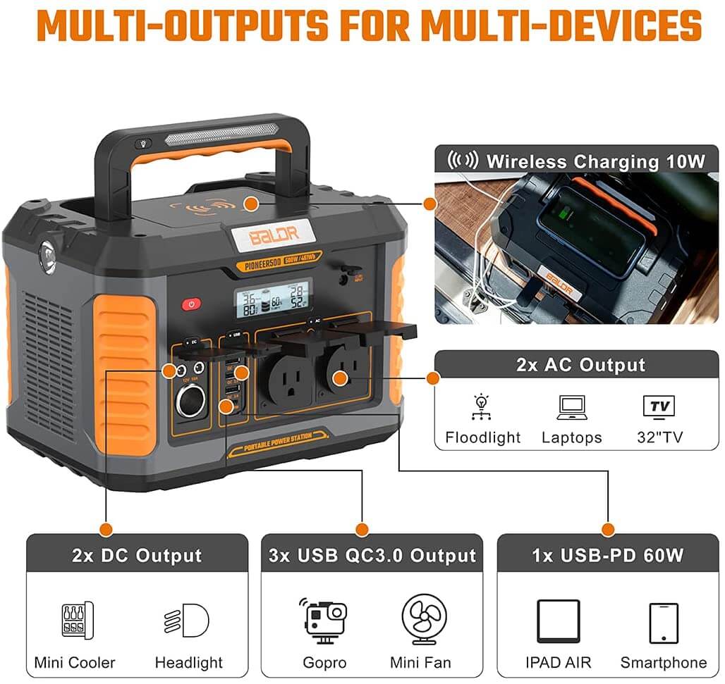 Baldr Portable Power Station P500